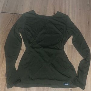 ADAY Olive Green Long Sleeve Women's Tee